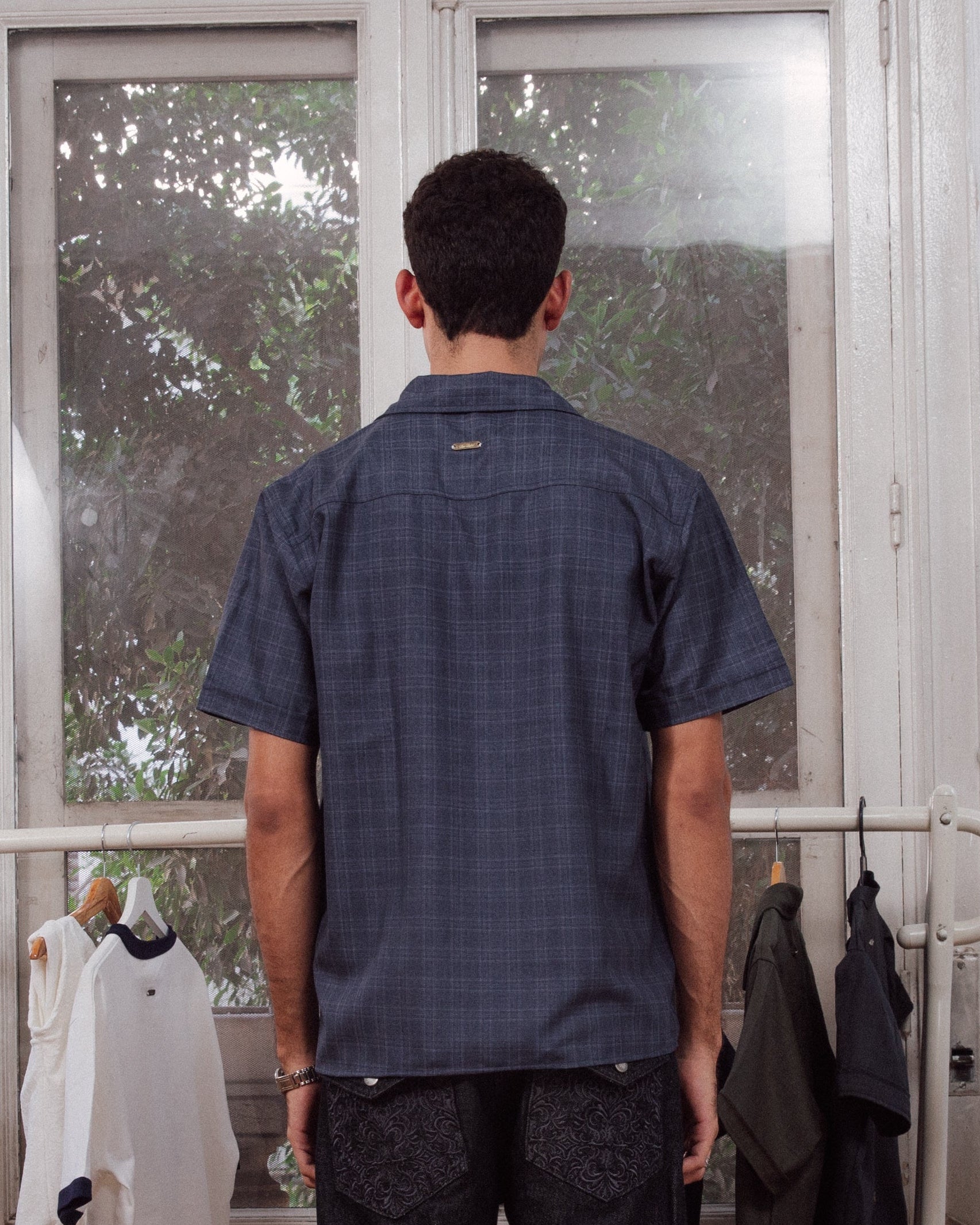 Peacock Button Up
