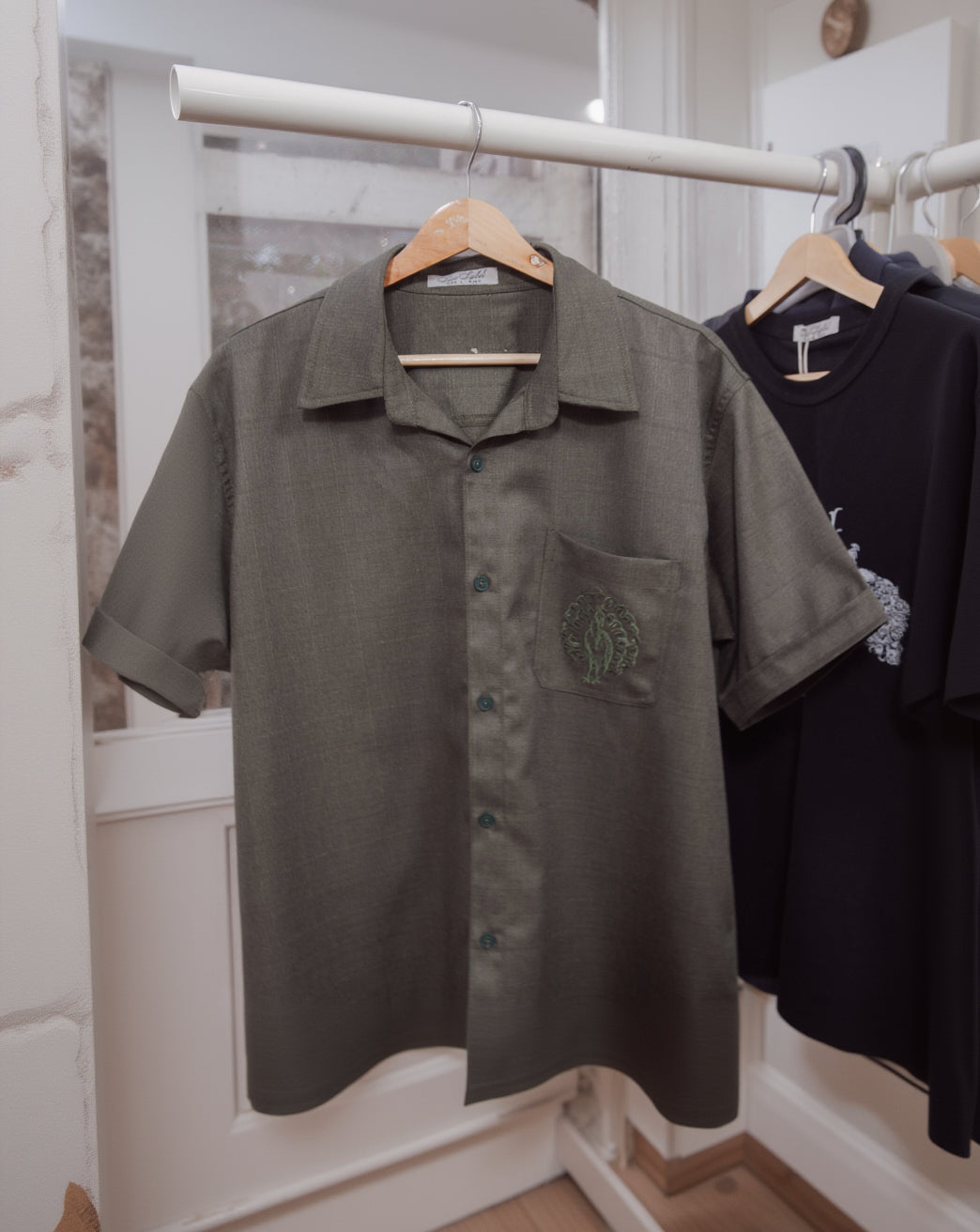Peacock Button Up