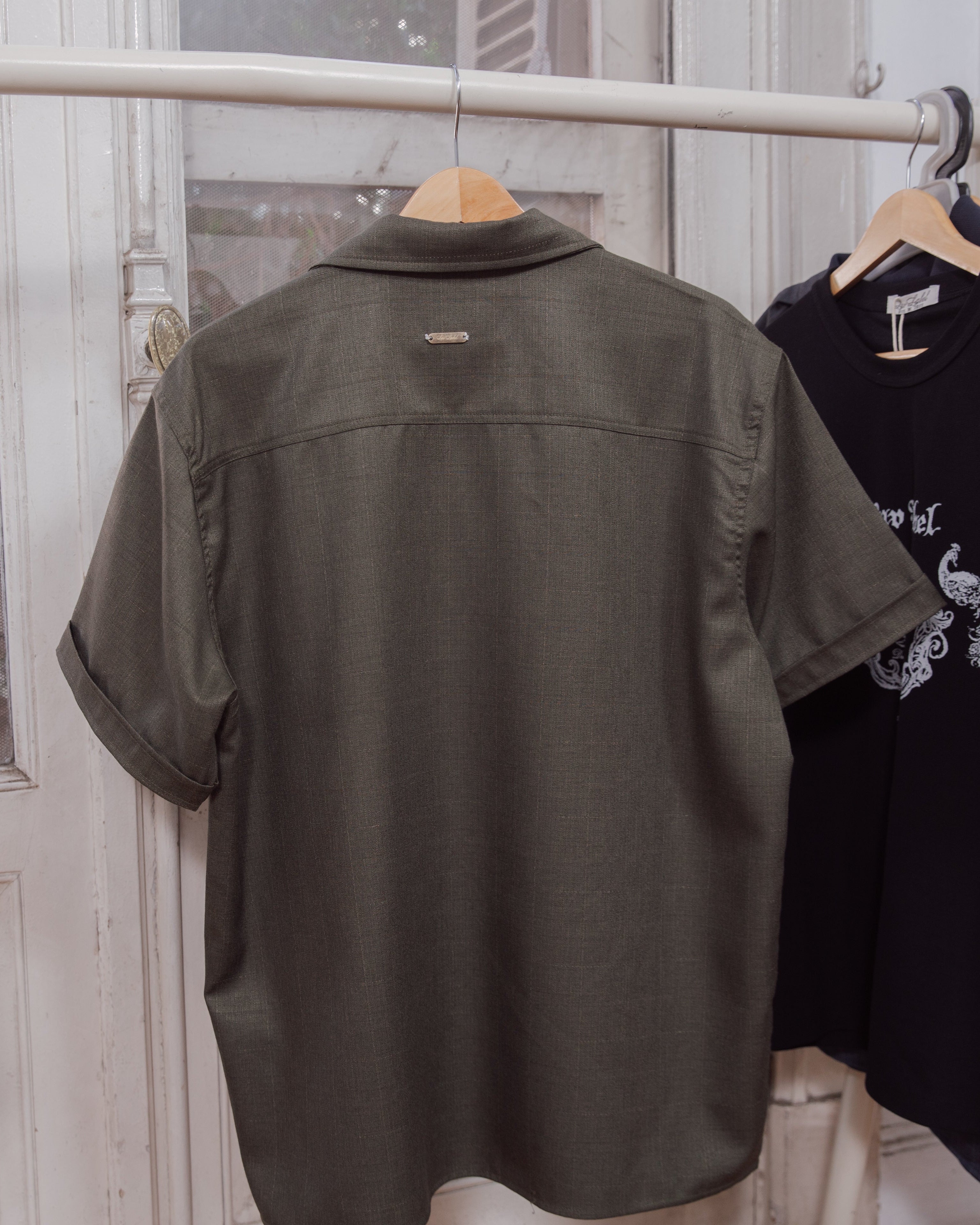 Peacock Button Up