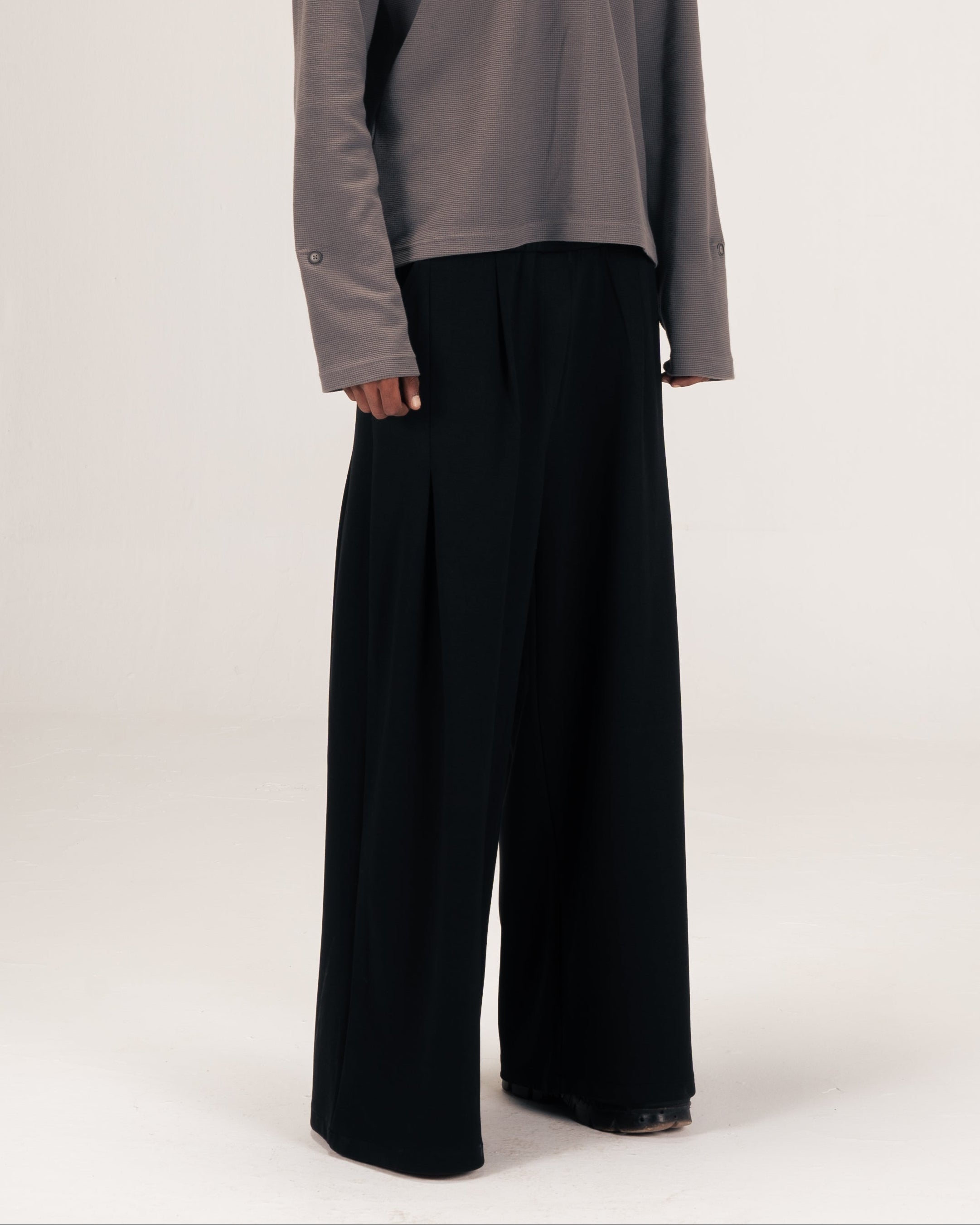 Embroidered Waffle Henley