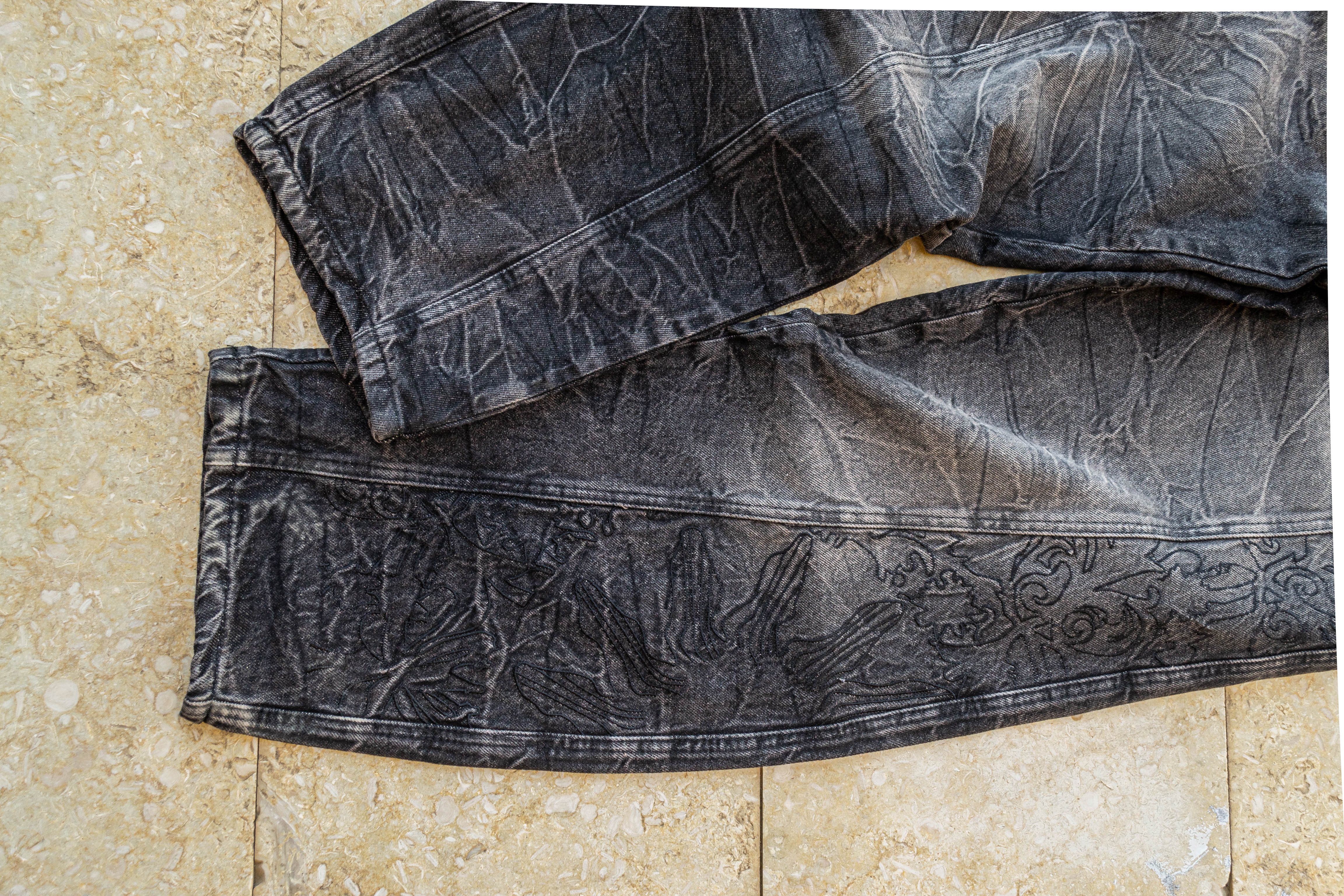 Black Identity Denim + Belt Bundle